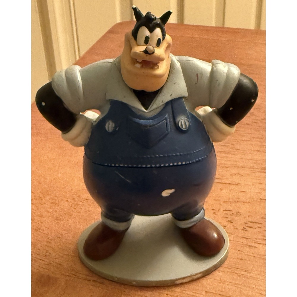 VTG Disney Mechanic Pete‎ 4" Tall PVC Figure in Overalls Cake Topper